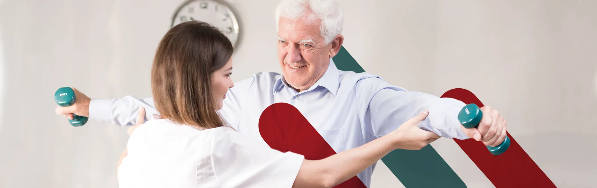 Physiotherapist mobilizing a patient's neck during a manual therapy session